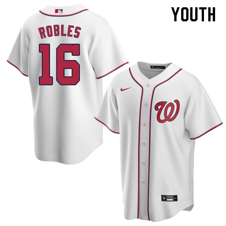 Nike Youth #16 Victor Robles Washington Nationals Baseball Jerseys Sale-White